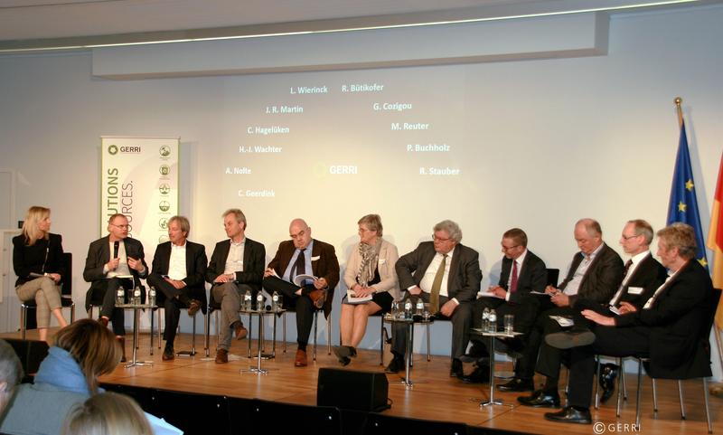 Die Kreislaufwirtschaft war das Thema eines Runden Tisches in Brüssel, den das Rohstoffnetzwerk GERRI organisiert hatte.