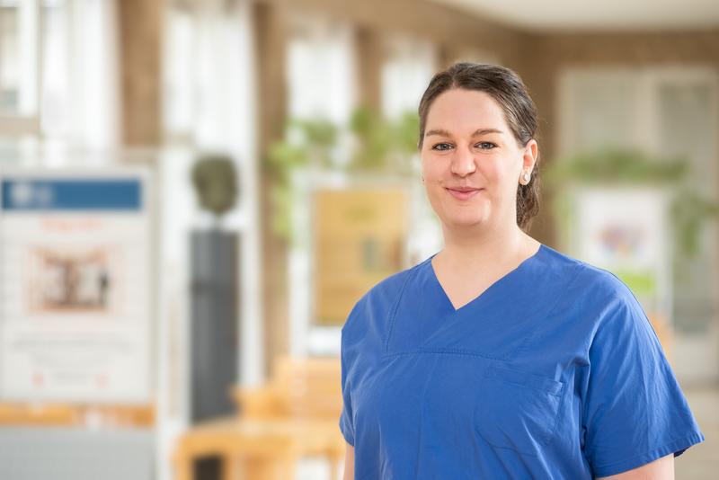 Anna Malatek, Gesundheits- und Krankenpflegerin für Anästhesie an der Chirurgischen Universitätsklinik Heidelberg.
