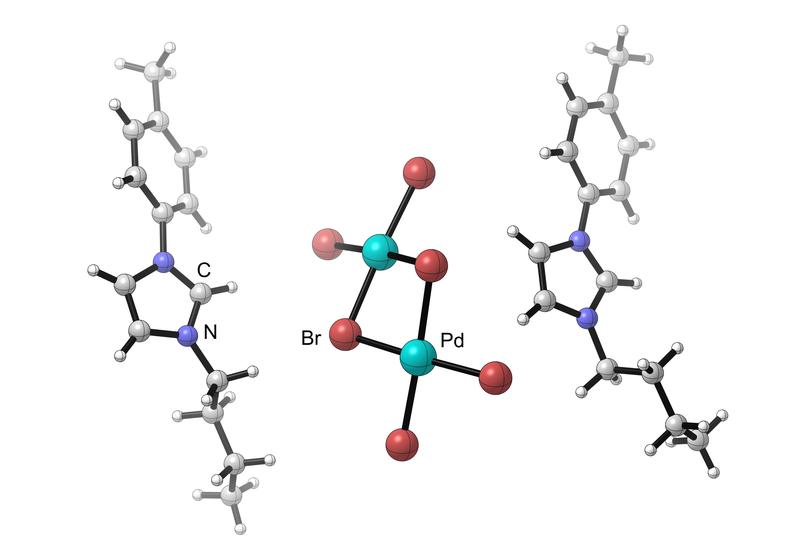 Kristallstruktur einer Palladium-TAAIL