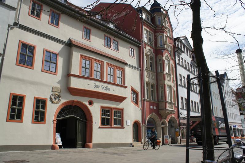 Im Haus "Zur Rosen" hat die Graduierten-Akademie der Friedrich-Schiller-Universität Jena ihren Sitz. Sie hat die Studie zur Situation der Jenaer Posdocs initiiert.