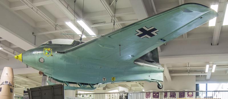 Vor der Renovierung der Luftfahrthalle: So war die Me 163 im Deutschen Museum ausgestellt.