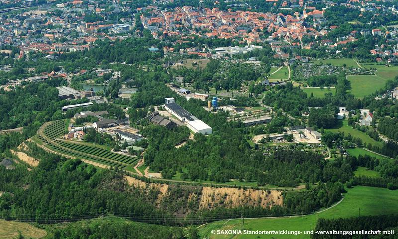 Die Spülhalde Davidschacht beinhaltet die Rückstände der Aufbereitung von Blei-, Zink- und Kupfererzen in Freiberg.