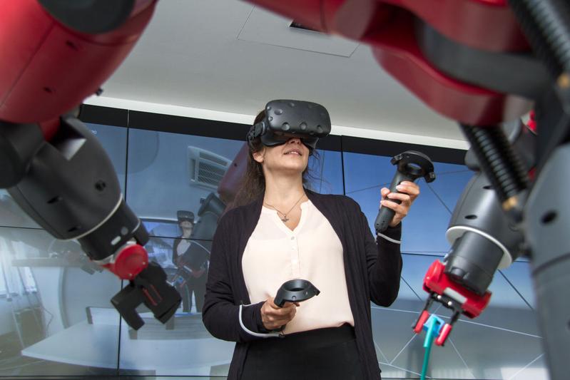 Hannover Messe 2019: Fraunhofer FOKUS zeigt mit der German Edge Cloud eine VR-Fernsteuerung eines Industrieroboters auf Basis eines Edge-basierten 5G-Kernnetzes