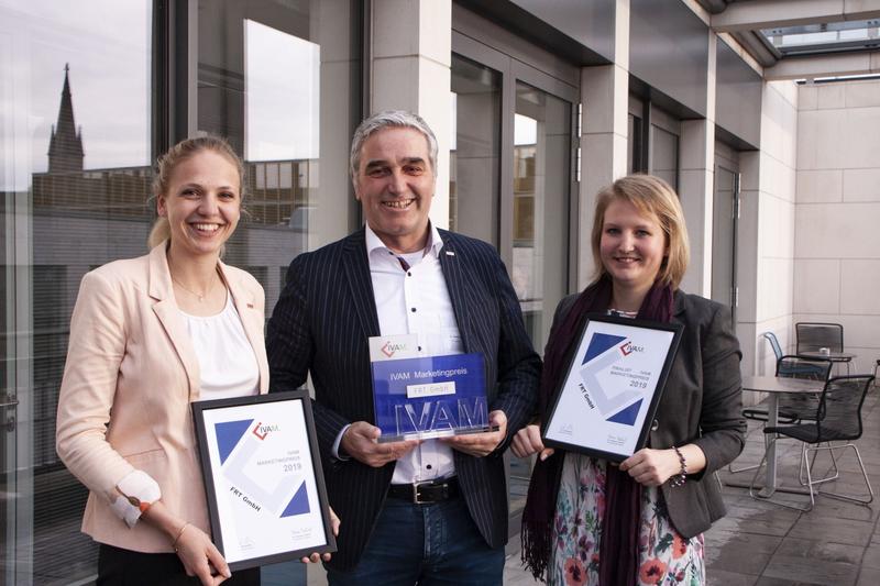 Carolin Rettinger, Dr. Thomas Fries und Sarah Trompetter von FRT