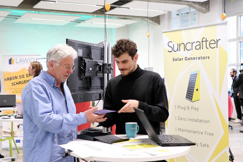 Mit dabei bei der Public Pitch Night am 10. April im Startup Incubator Berlin: Suncrafter mit seinen wiederverwertbaren Solarpanels 