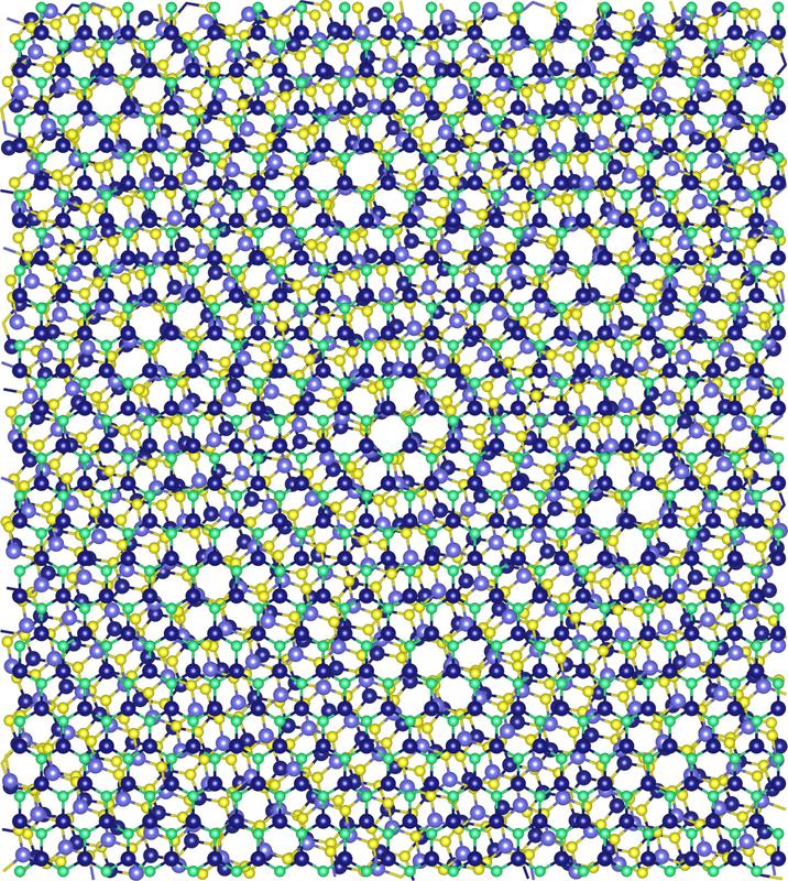 Moiréstrukturen von van-der-Waals-Strukturen aus Übergangsmetalldichalcogeniden.