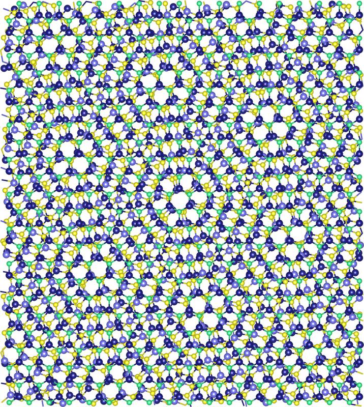 Moiréstrukturen von van-der-Waals-Strukturen aus Übergangsmetalldichalcogeniden.