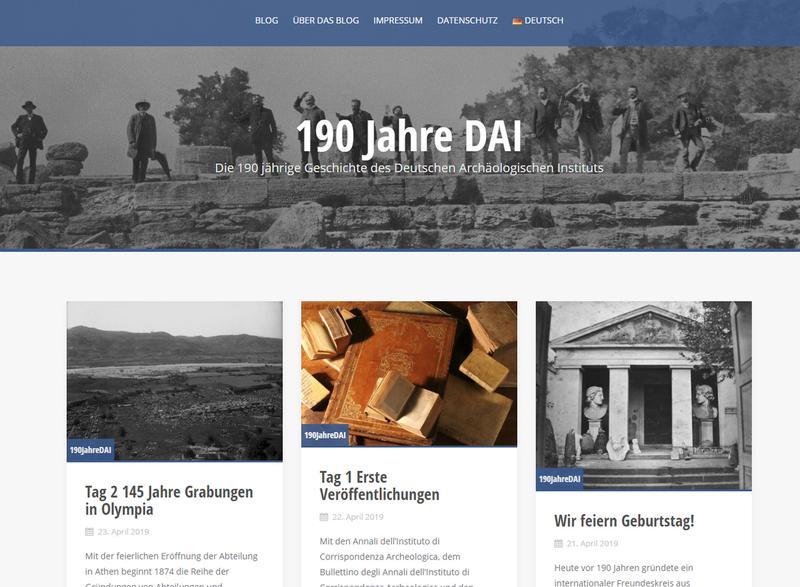 Blog "190 Jahre DAI"