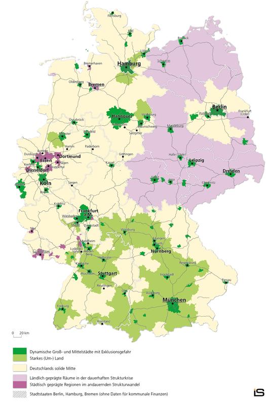 Eine Karte der Ungleichheit: fünfmal ein ganz unterschiedliches Deutschland