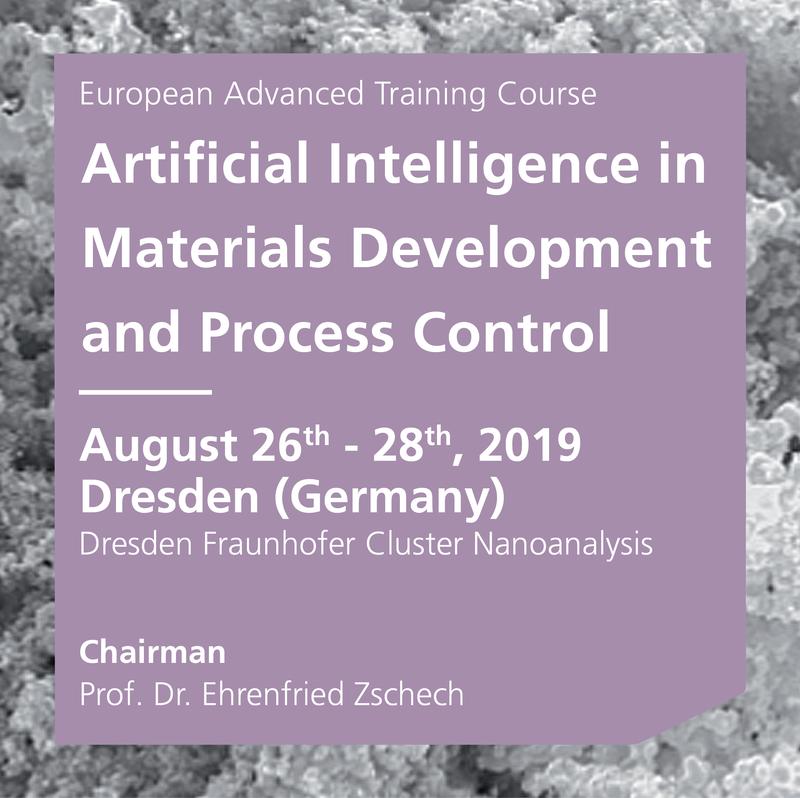 DGM-Further Education: Artificial Intelligence in Materials Development and Process Control