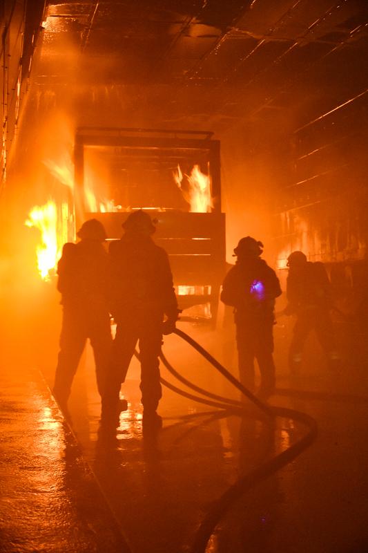 In tunnel fires, concrete can be a major hazard, not at least for rescue groups.