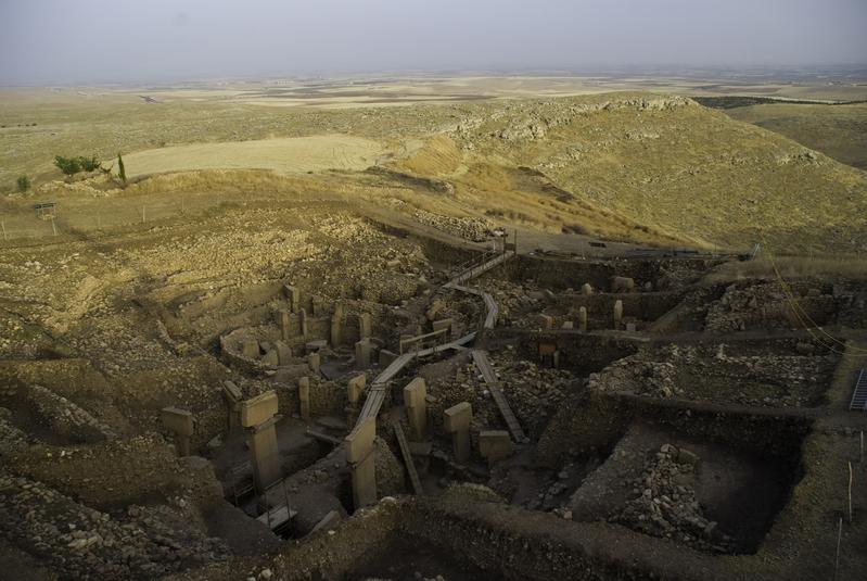 View over the main excavation site at Göbekli Tepe