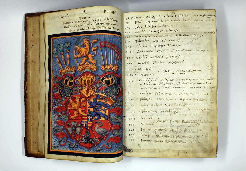 Doppelseite aus dem 4. Matrikelband (1579 bis 1662) der Universität Heidelberg