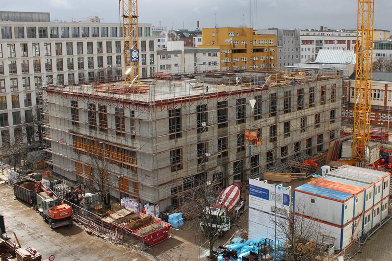 Der neue Walther-Meißner-Bau der PTB auf ihrem Gelände in Berlin-Charlottenburg  (Foto: PTB / Jacqueline Struyken, Rendering: BBR / Thierry Mansion)