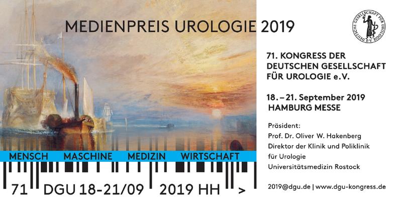 Auch 2019 hat die Deutsche Gesellschaft für Urologie e.V. (DGU) ihren Medienpreis Urologie ausgeschrieben.