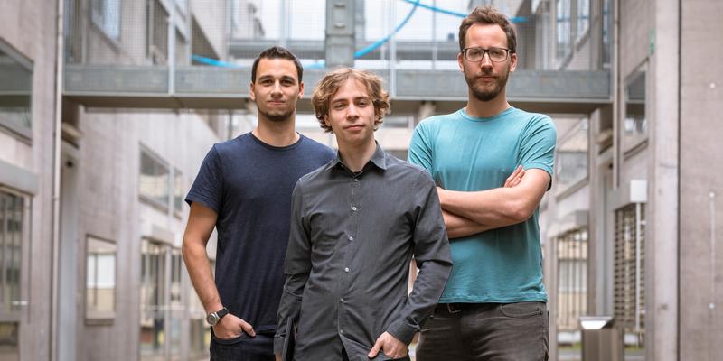 Following the discoveries of Meltdown and Spectre, TU Graz researchers Michael Schwarz, Daniel Gruss and Moritz Lipp (from left) have uncovered two serious new security flaws in computer processors.