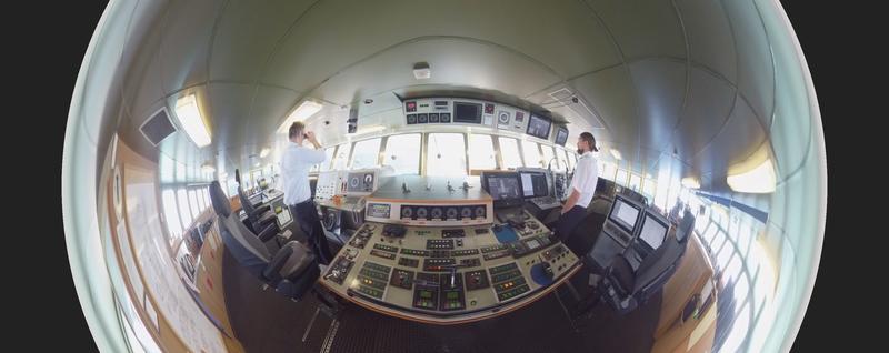 360-Grad-Blick von der Brücke der POLARSTERN