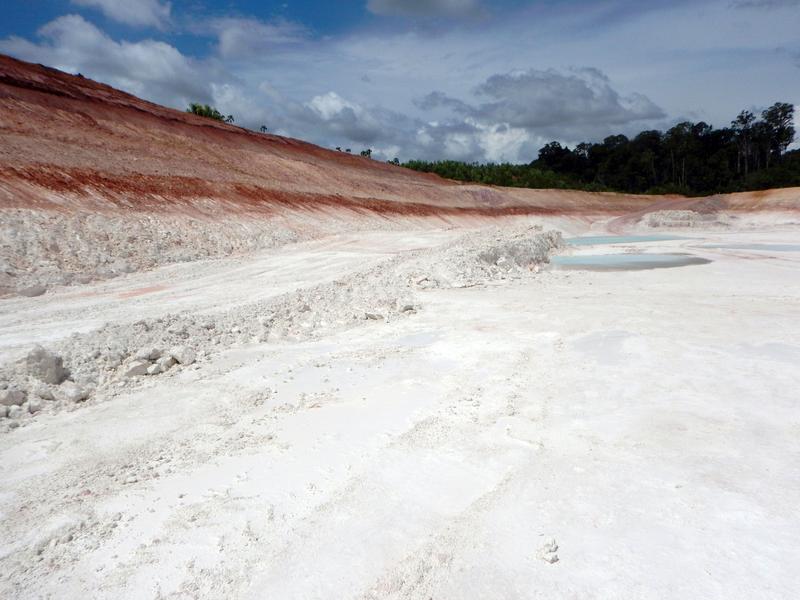 Pozzolan quarry in Guatemala