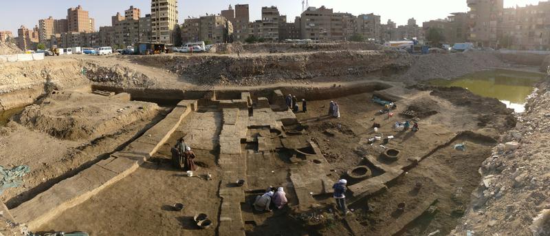 Blick auf das Grabungsgelände von Heliopolis.