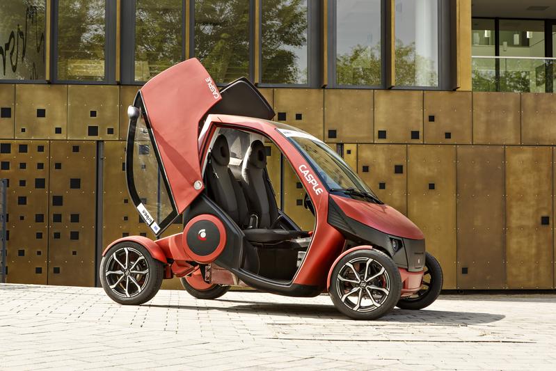 Zweisitziges Elektromobil für die Stadt, preiswert, sicher und superleicht.