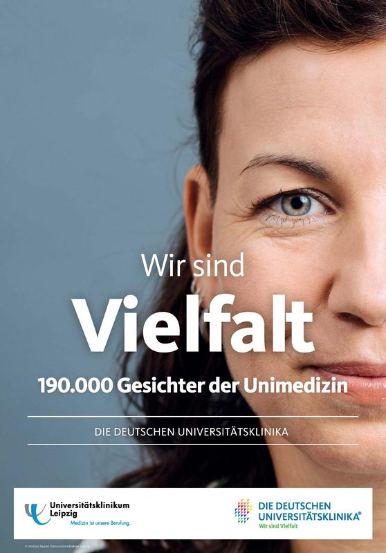 Das Universitätsklinikum Leipzig beteiligt sich an der bundesweiten Kampagne des VUD " Wir sind Vielfalt" mit dem Thema Inklusion. 