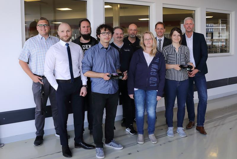 Projektteam und das Team der SteriServ der Uniklinik Köln beim Praxis-Workshop.