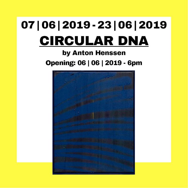 Human DNA, Oil and lacquer on linen, in artist's frame