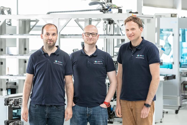 Thomas Hilzbrich, Pablo Mayer und Felix Müller (v. l.) haben die »Smarte Systemoptimierung« entwickelt und das Start-up plus10 GmbH gegründet.