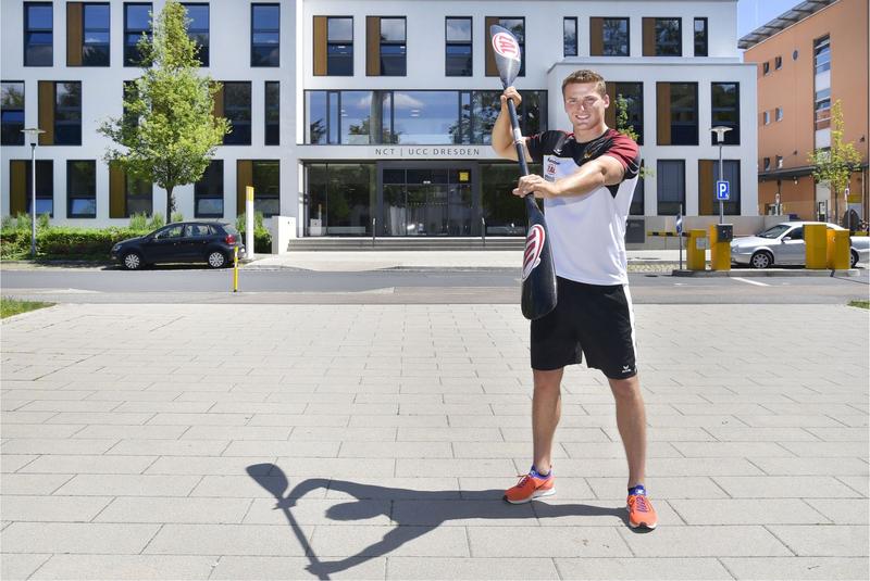 Kanu-Olympiasieger Tom Liebscher läuft mit beim 1. NCT/UCC-Benefizlauf gegen Krebs.