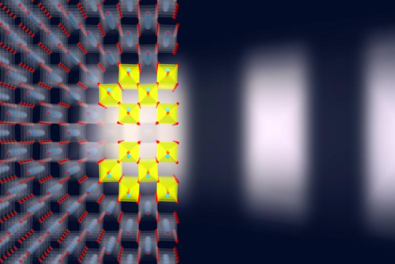 ultrashort terahertz pulses create a ferroelectric phase in the paraelectric strontium titanate. An optically-induced deformation of the sample results in paired flexoelectric domains with opposing 