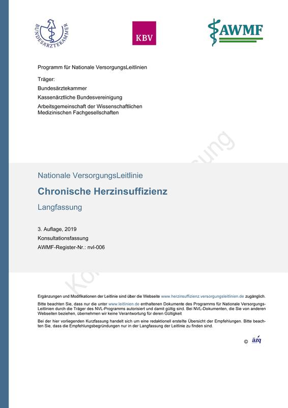 Konsultationsphase NVL Chronische Herzinsuffizienz