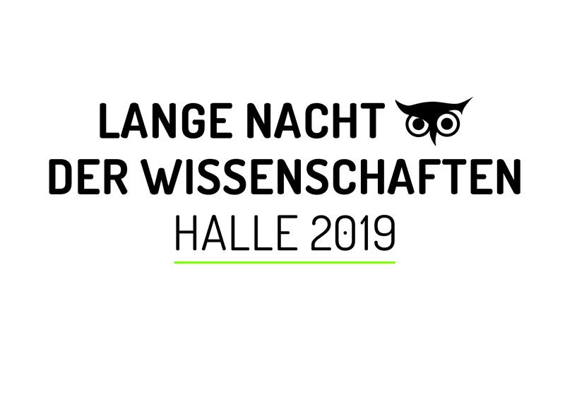 Logo der Langen Nacht der Wissenschaften in Halle.