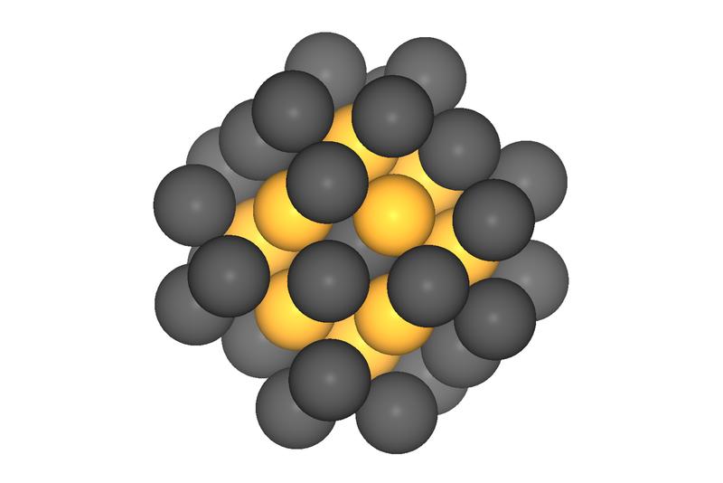 Platin-Nanopartikel mit 40 Atomen sollten in Brennstoffzellen die optimale Katalysatorwirkung entfalten. Messungen im Katalyseforschungszentrum der TUM bestätigten die Prognose.
