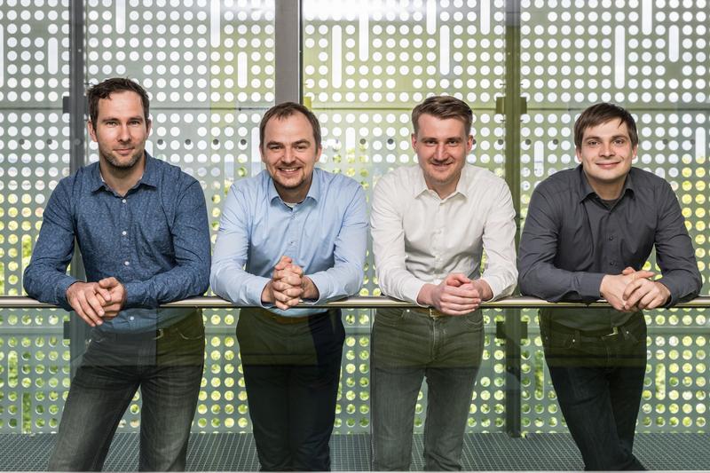 Das Team KONEKT (v.l.n.r.): Andreas Krause (Technologieentwicklung); Sebastian Lüngen (Anlagentechnik); Friedrich Hanzsch (kaufmännische Geschäftsleitung); Tobias Tiedje (technische Geschäftsleitung)