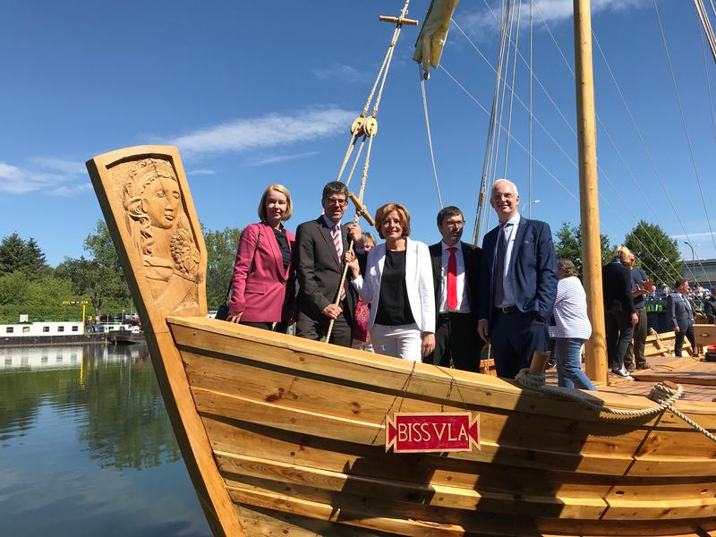 Prof. Dr. Dorit Schumann, Prof. Dr. Michael Jäckel, Malu Dreyer, Prof. Dr. Christoph Schäfer, Wolfram Leibe