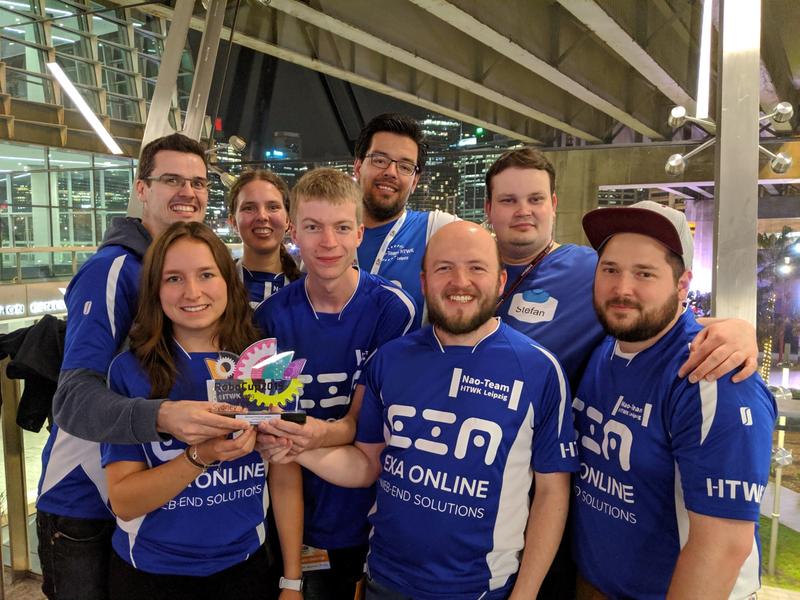 Das Nao Team HTWK, Vizeweltmeister beim RoboCup 2019 in Sydney.