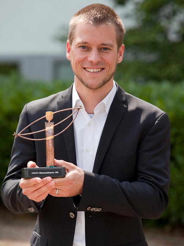 Dr.-Ing. Kai Mainzer, Preisträger des UMSICHT-Wissenschaftspreis 2019 in der Kategorie Wissenschaft.