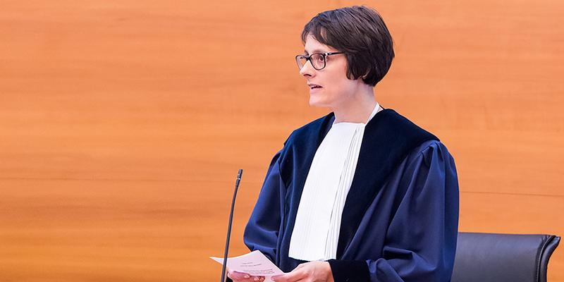 Prof. Anna Petrig als Ad-hoc-Richterin am Internationalen Seegerichtshof in Hamburg. 