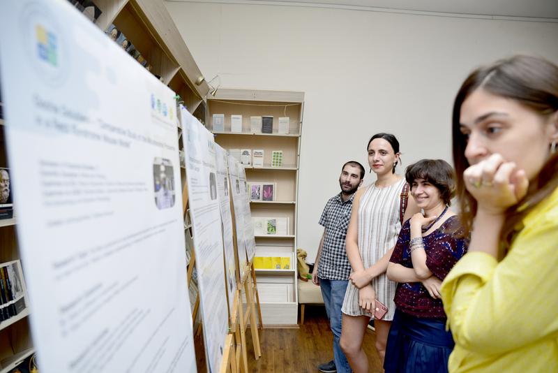 Präsentation von Promotionsprojekten bei der Eröffnung der International Doctoral School an der Ilia State University