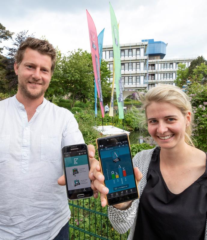 Das Team um Max Sprenger und Julia Müller hat die App entwickelt. 