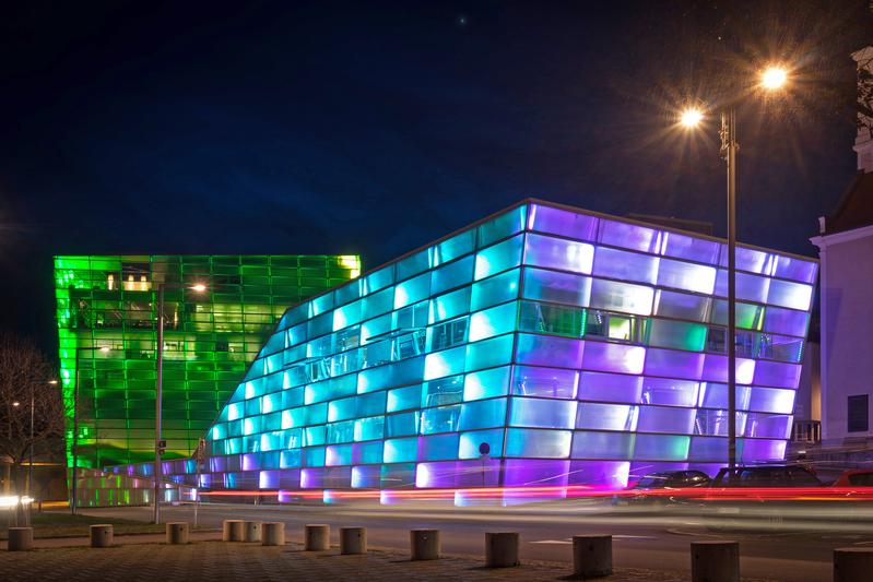 Das Ars Electronica Center in Linz, einer der Hauptschauplätze des Ars Electronica-Festivals. Quelle: Ars Electronica