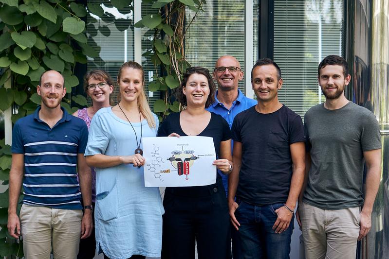 Teil des Projektteams (von links): Florian Enzler, Andrea Raffeiner, Johanna Mayrhofer, Ruth Röck, Jakob Troppmair (Medizinische Universität Innsbruck), Eduard Stefan, Andreas Feichtner.