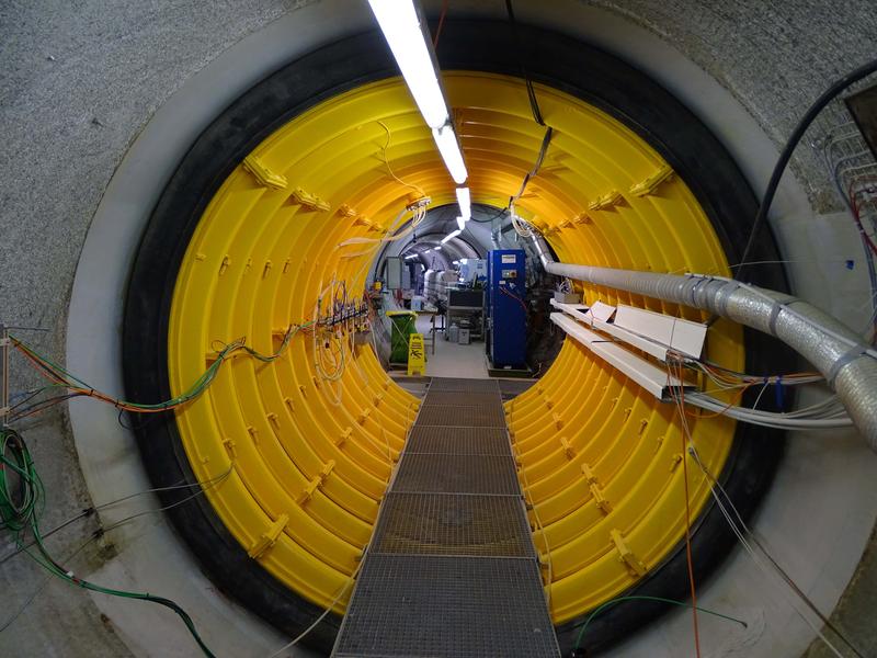 Tunnel packer system of the CFM project in the Grimsel rock laboratory.