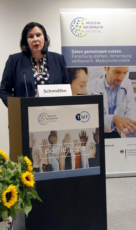 Bundespatientenbeauftragte Prof. Dr. Claudia Schmidtke, MdB, eröffnet als Schirmherrin den Workshop der Medizininformatik-Initiative zum Thema Patientenpartizipation