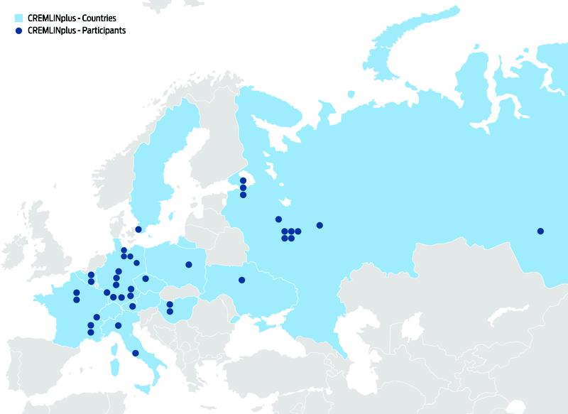 Partnerländer und -institutionen im neuen Projekt CREMLINplus.