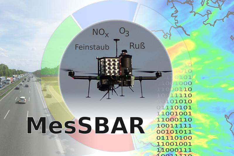 Im Projekt „MesSBAR wird die vertikale Verteilung von Luftschadstoffen für die Verbesserung von Vorhersagen und die Überprüfung von Maßnahmen zur Schadstoffreduzierung ermittelt.