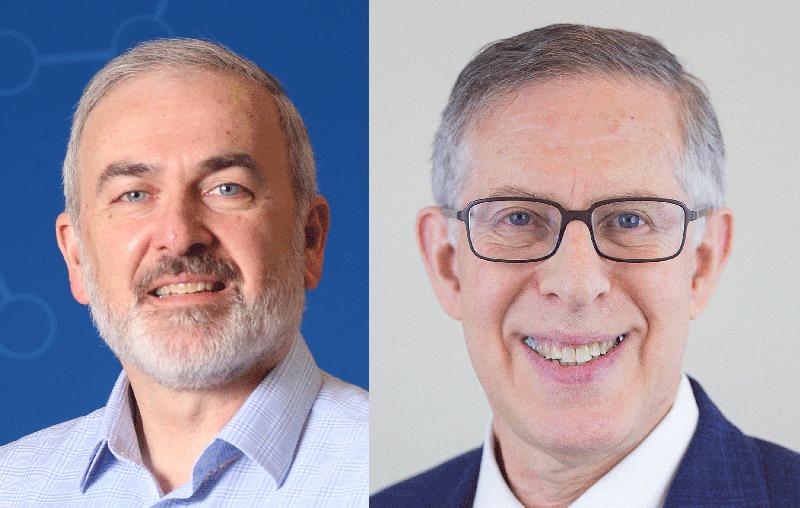 Adrian Krainer (links) und Richard Finkel werden für Ihre Forschung zur Behandlung von spinaler Muskelatrophie mit dem K.-J-Zülch-Preis 2019 ausgezeichnet. 
