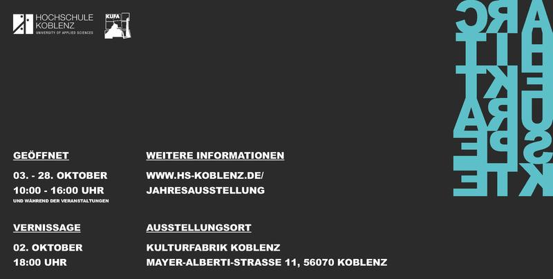 Flyer Jahresausstellung Architektur