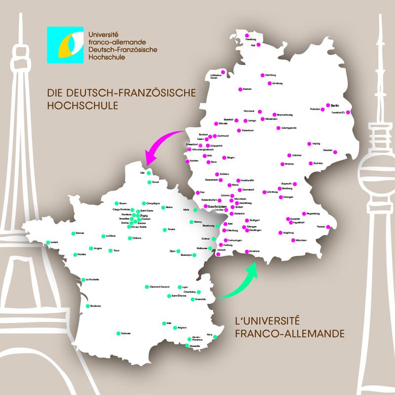 Das Netzwerk der Deutsch-Französischen Hochschule
