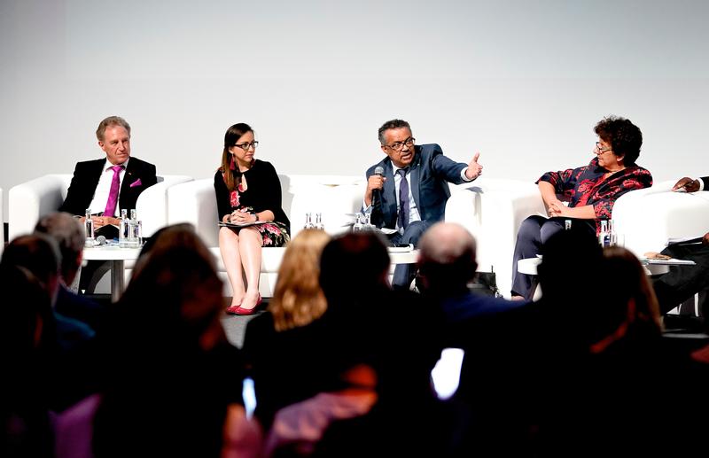 WHO Director-General Tedros Adhanom Ghebreyesus speaking at the World Health Summit 2018